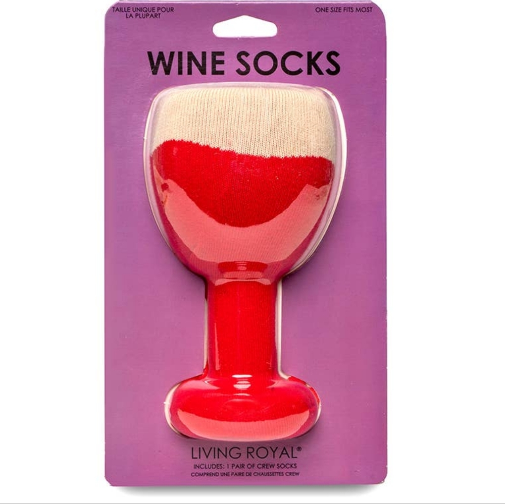 NIP Women's 3D Wine Socks By Living Royal